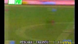 Pescara 11 Taranto Goal di Brunetti Serie B 19911992 [upl. by Eiduam]