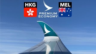 CATHAY PACIFIC A350 PREMIUM ECONOMY Improvement Needed ⚠️ [upl. by Elacim6]