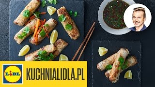 🍤 Sajgonki z pieczoną kaczką  Karol Okrasa  Przepisy Kuchni Lidla [upl. by Eirrek]