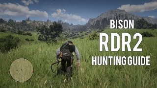 Red Dead Redemption 2 Perfect Bison Hunting Guide for Beginner [upl. by Lacsap]