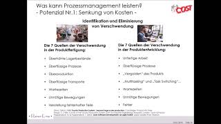 1 Prozessmanagement Grundlagen WaskannProzessmanagementleisten [upl. by Ajtak699]