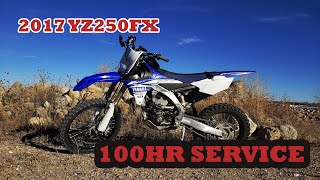 100hr Service on my NewtoMe 2017 YZ250FX [upl. by Utham]