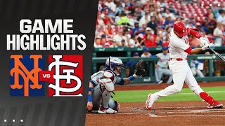 Mets vs Cardinals Game Highlights 5724  MLB Highlights [upl. by Brunelle]