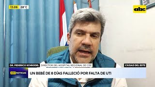 CDE Un bebé de 8 días falleció por falta de UTI [upl. by Ful]