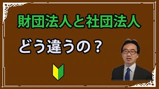 社団法人と財団法人の違い [upl. by Adams]