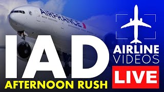 🔴LIVE 4K PLANE SPOTTING at Washington Dulles International Airport IAD [upl. by Siugram]