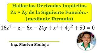 Derivada parcial de una función implícita [upl. by Elder]