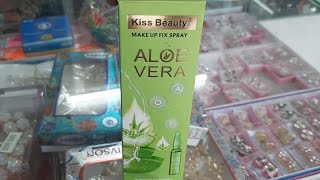 KISS BEAUTY MAKEUP FIX SPRAY ALOE VERA [upl. by Aneeuq187]