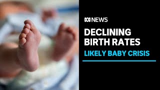 Potential baby crisis threatens global economy as birth rate declines trending  ABC News [upl. by Eiryk64]