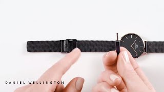 How to adjust your Ashfield strap  Daniel Wellington [upl. by Liahus]