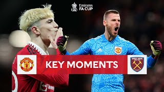 Manchester United v West Ham United  Key Moments  Fifth Round  Emirates FA Cup 202223 [upl. by Bilicki]