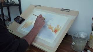 Creating a loose impressionist style watercolour painting [upl. by Marras987]