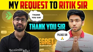 Shobhit Sir and Ritik Sir ❤️ physicswallah nexttoppers ritiksirpw shobhitnirwan [upl. by Okiron]