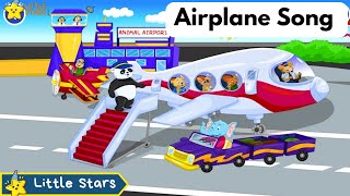 Airplane song for kids  vehicles song  Nursery Rhymes amp Kids Songs  Little Stars [upl. by Zakarias]