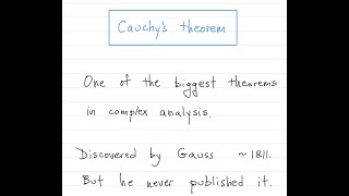 Complex analysis Cauchys theorem [upl. by Creighton]