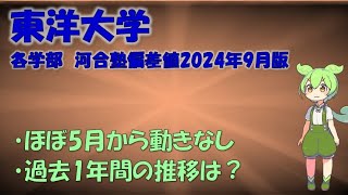 【2024年9月版】東洋大学 各学部 河合塾偏差値 [upl. by Radec]