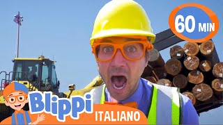 Blippi alla scoperta ellescavatore  Blippi in Italiano  Video educativi per bambini [upl. by Oiralih]