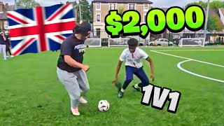 AGENT HOSTS SOCCER 1V1S IN LONDON [upl. by Aicilram]