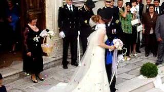 Picchetto donore esercito matrimonio Giulietta e Massimiliano Cusano Mutri 3 luglio 2010 [upl. by Ehtyaf47]