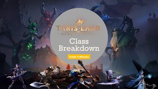 Tarisland Class Breakdown under 5 minutes [upl. by Mora]