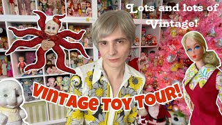 Vintage Toy Tour Let’s look at Old things on my Shelves [upl. by Gawain977]