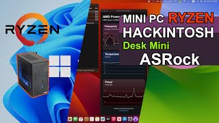 Mini Pc ryzen hackintosh Deskmini x300m stx [upl. by Irrahs]