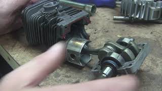 Stihl MS 250C chain saw short block replace Part 1 [upl. by Ardnot]