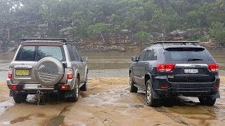 Jeep Grand Cherokee WK2 vs Nissan Patrol GU [upl. by Lassiter674]