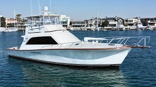 1989 Ocean Yachts 48 Super Sport Convertible Walkthrough [upl. by Hahsi]