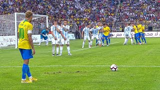 Neymar vs Argentina HD 1080i  English Commentary 16102018 By Matan JR [upl. by Dnaletak40]