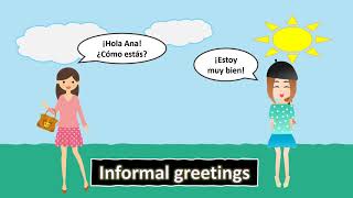 Formal and Informal greetings in Spanish  Saludos formales e informales en Español [upl. by Donaghue989]