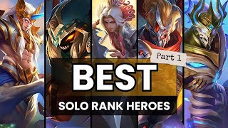 Best Hero for Solo Rank Push New Update Mobile Legends Part 1 [upl. by Nevek]