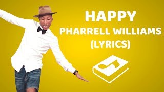 Pharrell Williams  Happy LyricsLetra [upl. by Noram55]