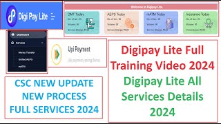 Digipay Lite Full Training Video 2024  CSC Digipay Lite  Full Details Video 2024 csc digipay [upl. by Mcclish]