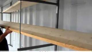 How To Install Shelves In A Shipping Container [upl. by Prudence174]