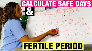 How To Calculate Safe Days To Avoid Pregnancy  How To Calculate Fertile Window To Get Pregnant [upl. by Donelu]