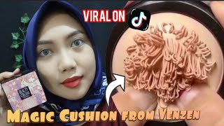 ENG Trying Viral BB Cushion on Tiktok  Honest Review Make up from Venzen [upl. by Miller603]