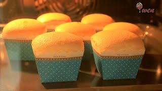 烫面北海道杯子蛋糕食谱Hokkaido Cupcakes Recipe不开裂不缩腰不皱皮，超柔软蓬松No Crack No Shrink No Wrinkle So Soft Fluffy [upl. by Aekan]