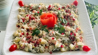 Russian Salad Recipe سلاد روسى بيحد خوشمزه [upl. by Alokin]