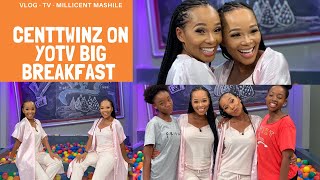 VLOG  Centtwinz on Yotv Big Breakfast [upl. by Yzus]