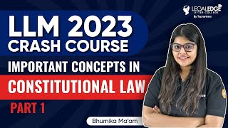 Constitutional Law for CLAT PG 2023  Constitutional Law Lecture for CLAT PG Preparation [upl. by Gardener]