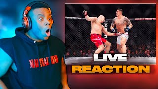 LIVE Reaction To Tom Aspinall vs Sergei Pavlovich [upl. by Henig754]