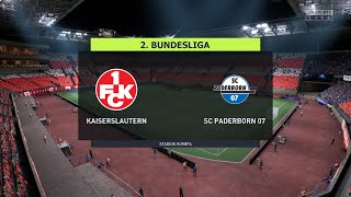 1 FC Kaiserslautern vs SC Paderborn 07  2 Bundesliga 12082022  Fifa 22 [upl. by Nivrek]