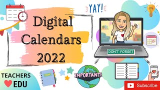 Digital Calendars 2022 Planners 2022 [upl. by Yuzik]