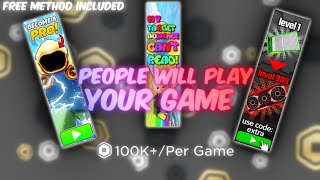 How To Advertise Your Game│How To Make People Play Your Game Roblox 2023 [upl. by Croom138]