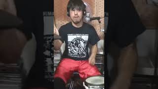 Improvisation solo grindcore drumming＃shorts＃blastbeats＃grindcore＃drummer＃electricdrum＃goregrind [upl. by Eihcir]