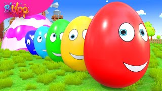 Surprise Eggs Kids Song  BluLoo Nursery Rhymes amp Kids Songs [upl. by Gaillard]