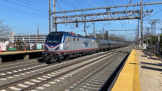 12 Hours Of High Speed Action On Amtraks Northeast Corridor  Princeton Junction 3424 [upl. by Ahseiyn]