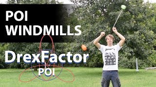 How to do Poi Windmills 1minute tutorial [upl. by Aeht]