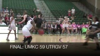 UTRGV Womens Basketball Falls to MissouriKansas City [upl. by Aradnahc640]